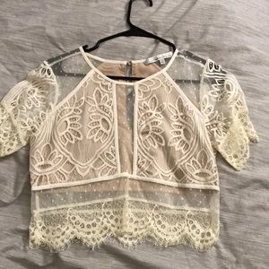 Lovers & Friends lace crop